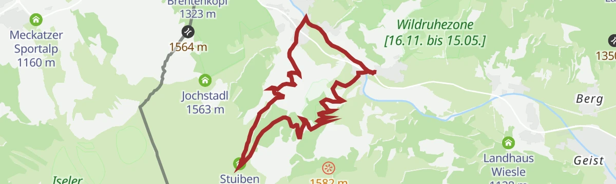 Route map: Stuibenrunde